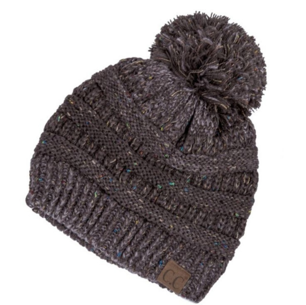 💞C.C New Brown Pom Beanie